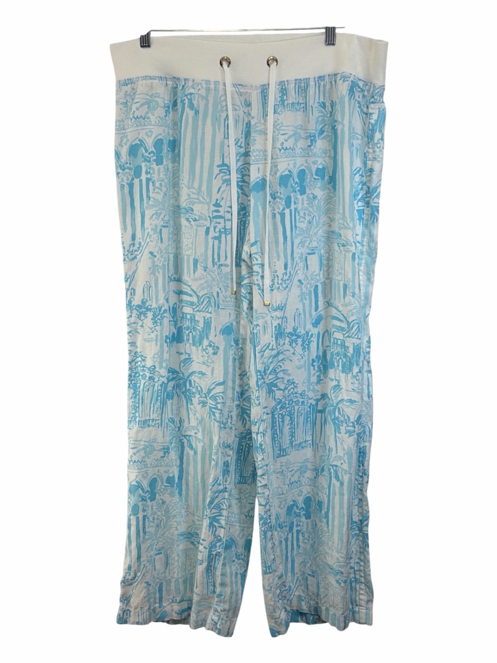 Lilly Pulitzer The Beach Pant linen Size XL